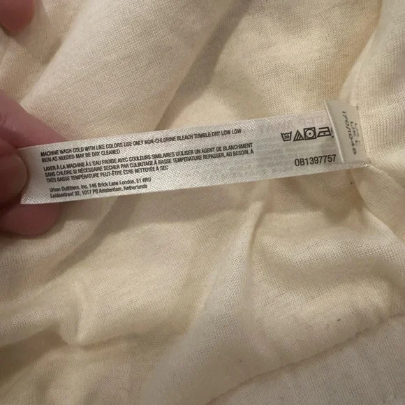 Anthropologie Maeve Reversible Faux Fur Vest. Cream. Size Large. EUC - Picture 7 of 9